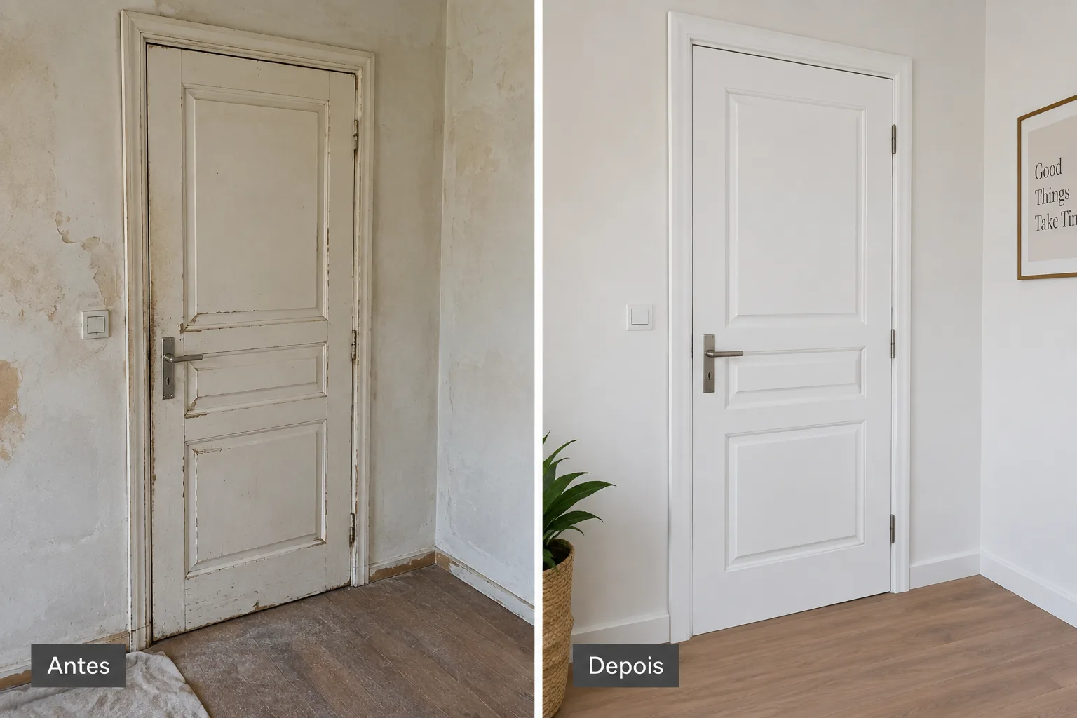 Imagem 1 de Renovação de porta e acabamentos